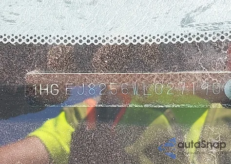 1998 Honda Civic Ex z USA, uszkodzony, nr VIN 1HGEJ8256WL027190